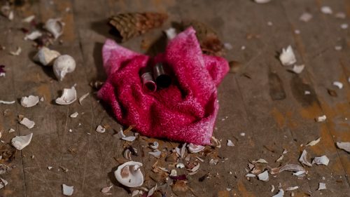 an image of objects on a wood floor